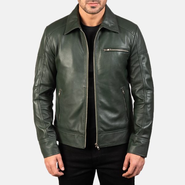 Matthew Green Leather Biker Jacket - Image 2